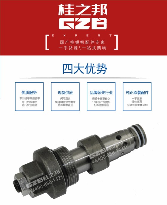 挖掘機行走主溢流閥