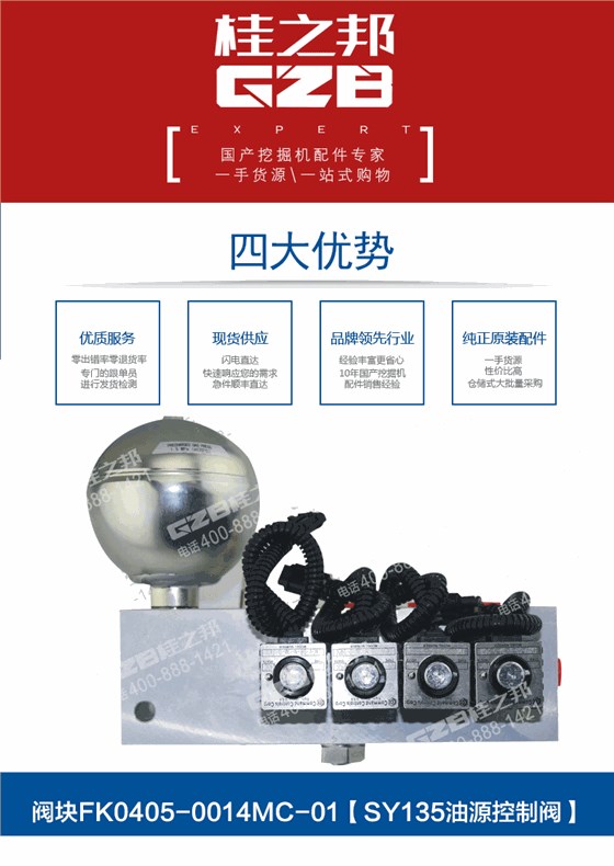 三一挖掘機油源閥塊