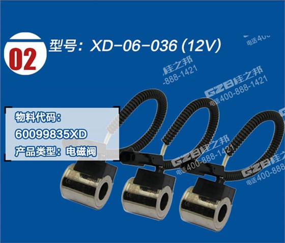 福田雷沃60挖機(jī)電磁閥線圈