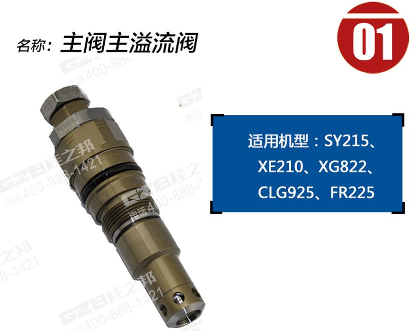 柳工925挖掘機(jī)主溢流閥