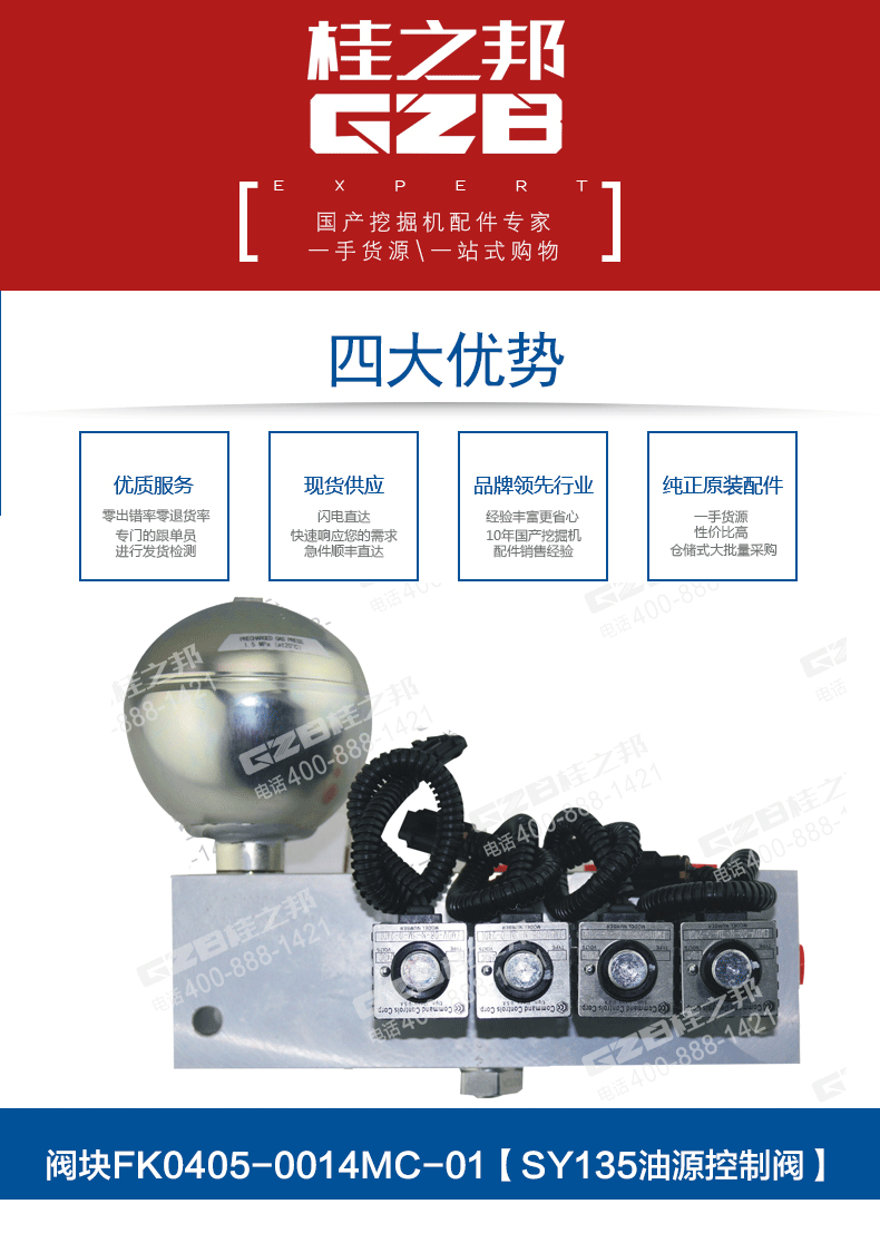 三一挖掘機(jī)油源閥塊