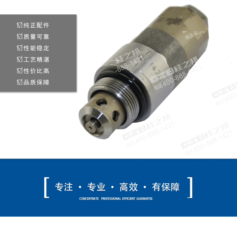 三一挖機(jī)主閥油口溢流閥