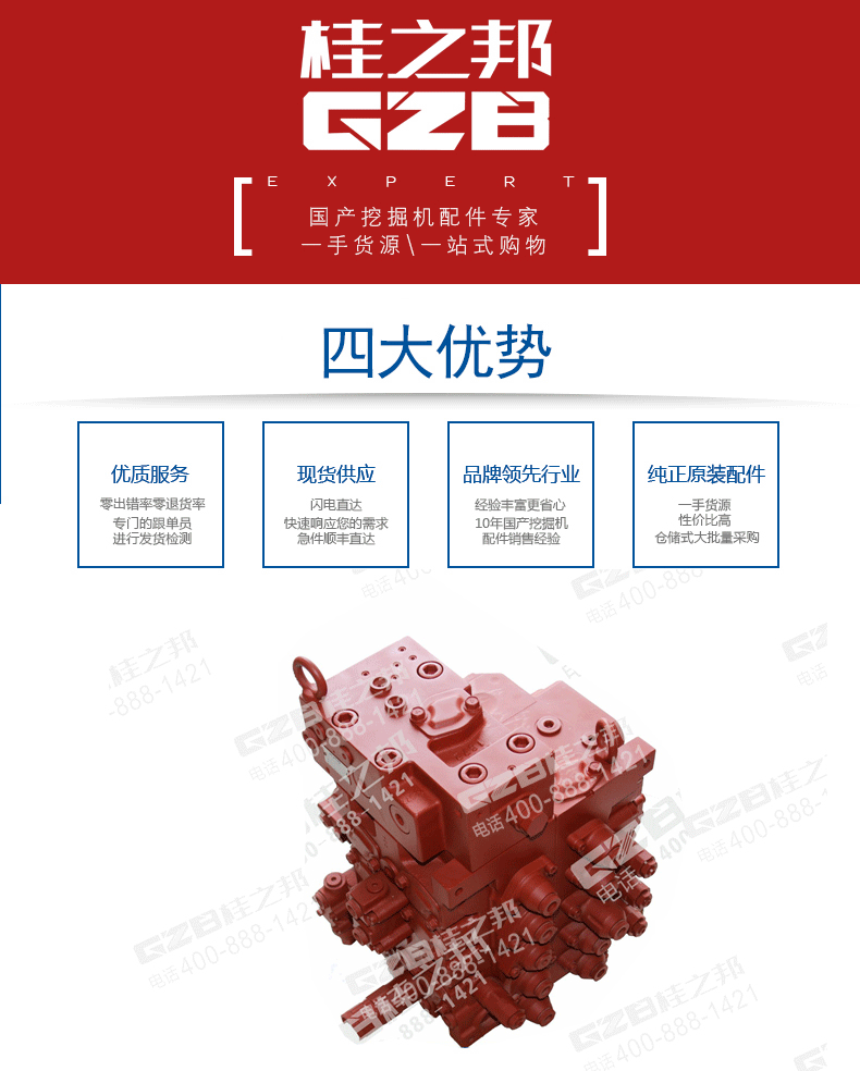 三一215挖機分配多路閥