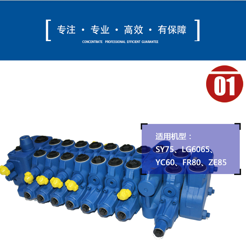 龍工6065挖機(jī)力士樂多路閥總成